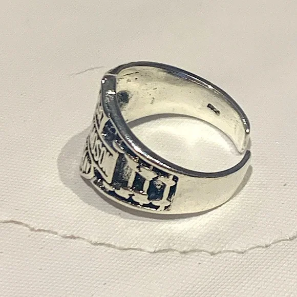 HARLEY DAVIDSON motorcycle company silver tone unisex ring - Picture 8 of 11